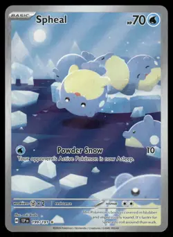 Pokemon Cards Spheal 199/191 Surging Sparks Illustration Rare NM - Image 1