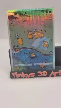 psyduck pokemon card - ( Fan Art) Crd1826 - Image 1