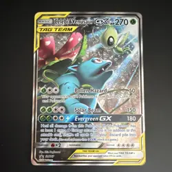 Pokemon TCG Celebi & Venusaur GX TAG TEAM SM167 Promo Holo Card 2019 - Image 1