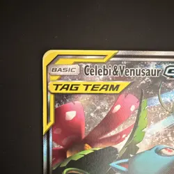 Pokemon TCG Celebi & Venusaur GX TAG TEAM SM167 Promo Holo Card 2019 - Image 4
