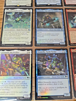 MTG TMNT Complete Set C/U/R/M FOIL NM x16 cards Michelangelo Donatello Leo Raph - Image 4