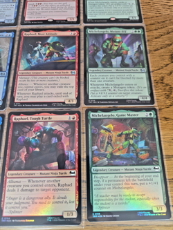 MTG TMNT Complete Set C/U/R/M FOIL NM x16 cards Michelangelo Donatello Leo Raph - Image 5