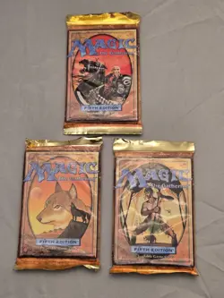 Magic The Gathering 5th Edition Factory Sealed Booster Pack (Lot of 3) - Image 1