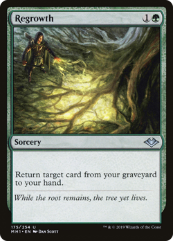 Regrowth #175 (LP) Modern Horizons MH1 Magic MTG - Image 1