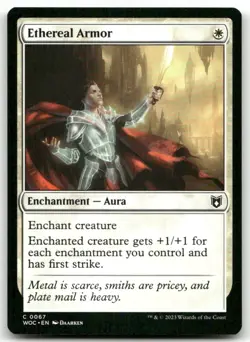 Ethereal Armor #67 (NM) Wilds of Eldraine WOC Magic MTG - Image 1
