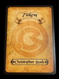 MTG Magic: The Gathering - SOLDIER - Christopher Rush Signed Token - NM - Image 2