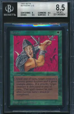 Beta Berserk BGS 8.5 Graded Magic MTG (9854) -magicgraders- - Image 1
