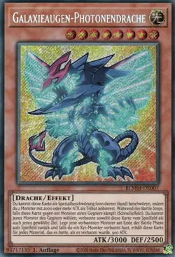 yugioh "Chibi" Galaxieaugen-Photonendrache BLMM-DE007 SECRET RARE 1AUFLAGE DEUTS - Image 1