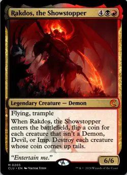 Rakdos, the Showstopper M Ravnica: Clue Edition 205 NM - Image 1