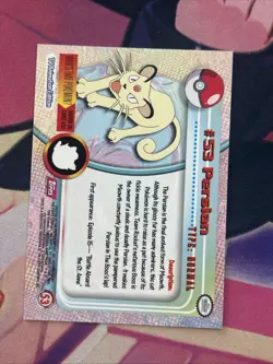 Persian 53 - Topps Pokemon Series LP - Image 2