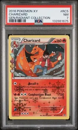 CHARIZARD #RC5 PSA 7 • 2016 Pokemon Xy Generations Radiant Collection - Image 1