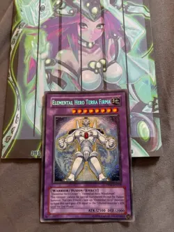 Yugioh 1x Elemental Hero Terra Firma PP02-EN009 Premium Pack 2 Secret Light Play - Image 1