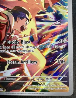 Ethan's Typhlosion 190/182 Destined Rivals - ILLUSTRATION RARE - 2025 Pokemon - Image 3