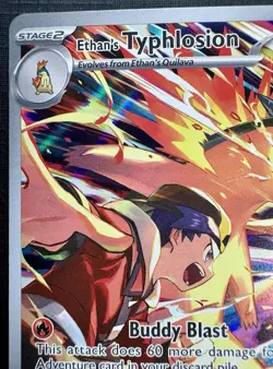 Ethan's Typhlosion 190/182 Destined Rivals - ILLUSTRATION RARE - 2025 Pokemon - Image 5