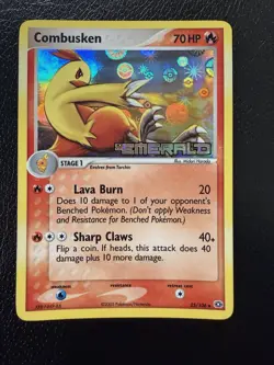 Pokemon TCG 2005 Combusken 25/106 Emerald Reverse Holo Stamped LP - Image 1