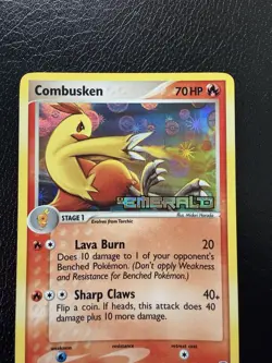 Pokemon TCG 2005 Combusken 25/106 Emerald Reverse Holo Stamped LP - Image 2