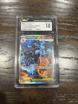 Pokemon TCG Mega Charizard X ex 125/094 Phantasmal Flames SIR Holo CGC 10 360 HP - Image 3