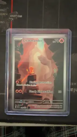 Pokemon Charmander 168/165 Scarlet & Violet 151 Illustration Rare Holo Card - Image 1