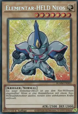 yugioh "Chibi" Elementar-HELD Neos BLMM-DE003 SECRET RARE 1AUFLAGE DEUTSCH - Image 1