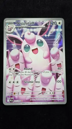 Pokemon TCG Wigglytuff 105/094 Me02 Phantasmal Flames Illustration Rare Holo Eng - Image 1
