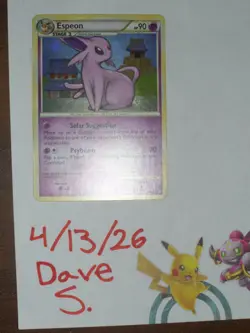 Espeon HGSS Undaunted Cracked Ice Holo 2/90 Deck Exclusives Pokemon TCG Single🔮 - Image 2