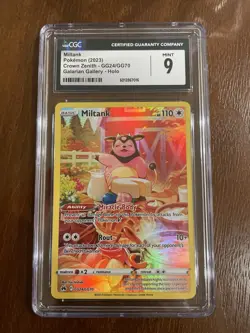 Pokemon Miltank GG24/GG70 Crown Zenith Galarian Gallery Holo CGC 9 2023 - Image 1