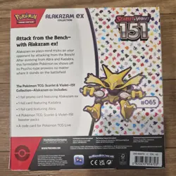 2023 Pokemon Scarlet & Violet 151 Alakazam EX Collection Box Factory Sealed - Image 2