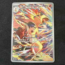 Pokemon TCG Ethans Typhlosion Card Full Art Destined Rivals 190/182 - NM - Image 1