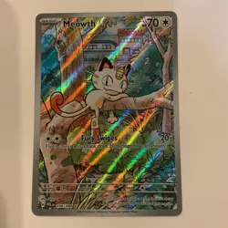 Pokemon Meowth 106/094 – Phantasmal Flames – English IR (Illustration Rare) Aa16 - Image 1