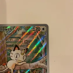 Pokemon Meowth 106/094 – Phantasmal Flames – English IR (Illustration Rare) Aa16 - Image 3