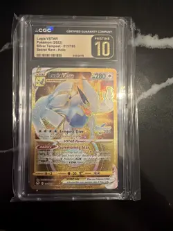 Lugia v Star 211/195 Full Art Secret Silver Tempest Nm Pokemon Gold - Image 1