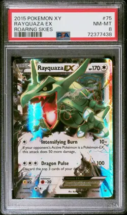 Rayquaza Ex Pokemon Xy Roaring Skies 75 NM PSA 8 - Image 1