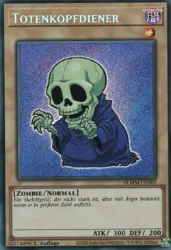 yugioh "Chibi" Totenkopfdiener BLMM-DE002 SECRET RARE 1AUFLAGE DEUTSCH - Image 1