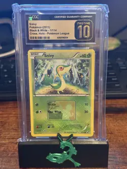*PRISTINE 10* Snivy (2011) Pokemon League - Black & White - 1/114 Cross Hatch - Image 1