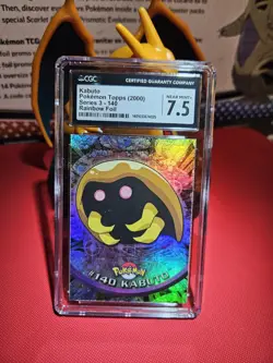 Topps 2000 Pokemon TV Animation Series 3 Rainbow Foil #140 Kabuto (CGC 7.5) - Image 1