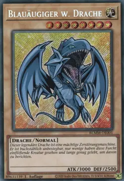yugioh "Chibi" Blauaugiger w. Drache BLMM-DE001 SECRET RARE 1AUFLAGE DEUTSCH - Image 1