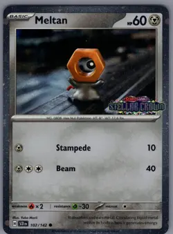 Pokemon - Meltan STAMPED COSMOS HOLO 102/142 - Stellar CROWN - Image 1