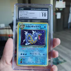 1997 Pokemon Japanese Rocket Gang Holo Dark Gyarados #130 CGC 10 GEM MINT - Image 2
