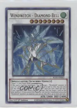 Windwitch - Diamond Bell (UR) 1st Ed. YuGiOh Blazing Vortex #BLVO-EN043 - Image 1