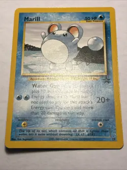 2000 POKEMON TCG Marill 29/53 Wotc Black Star Promo Rare Vintage Card NM - Image 3