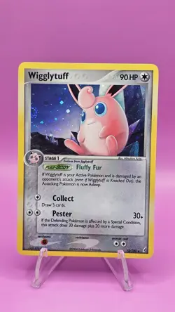 Wigglytuff 13/100 Holo Rare Crystal Guardians Pokemon Card LP - Image 1