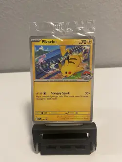 Pokemon Pikachu TCG SVP 190 World Championship 2024 Promo Bonus Card Sealed - Image 1