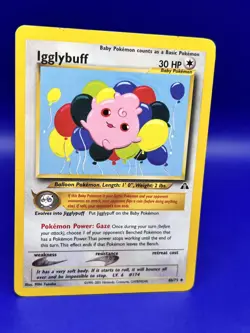 2001 Pokemon Card Neo Discovery Unlimited Igglybuff 40/75 LP - Image 3