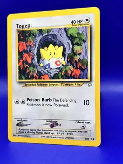 Pokemon Card Neo Genesis Unlimited Togepi 51/111 LP+ - Image 2