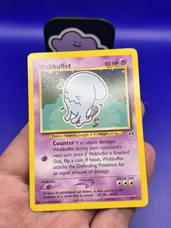 Pokemon Card Neo Discovery Non-Holo Wobbuffet 35/75 Rare LP - Image 3