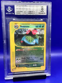 Pokemon Card Expedition RARE Reverse Holo Venasaur #30 BGS 8 NM-MINT - Image 2