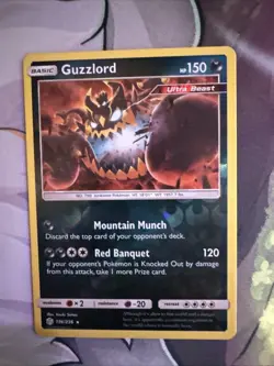 Pokemon TCG Guzzlord 136/236 Cosmic Eclipse 2019 Reverse Holo Rare Card NM - Image 1