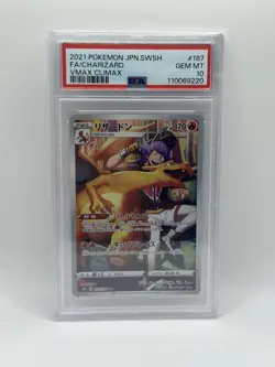 Charizard 187/184 VMAX Climax Full Art Japanese 2021 Pokemon Card- PSA 10 - Image 1