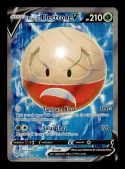 Hisuian Electrode V 172/196 Lost Origin Holo Full Art Ultra Rare Pokemon TCG - Image 1