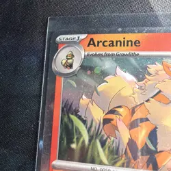 Pokemon TCG Arcanine SVP Black Star Promos SVP011 Holo Promo Cosmos Holo Rare - Image 2